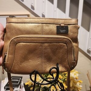 Tignanello leather crossbody organizer bag